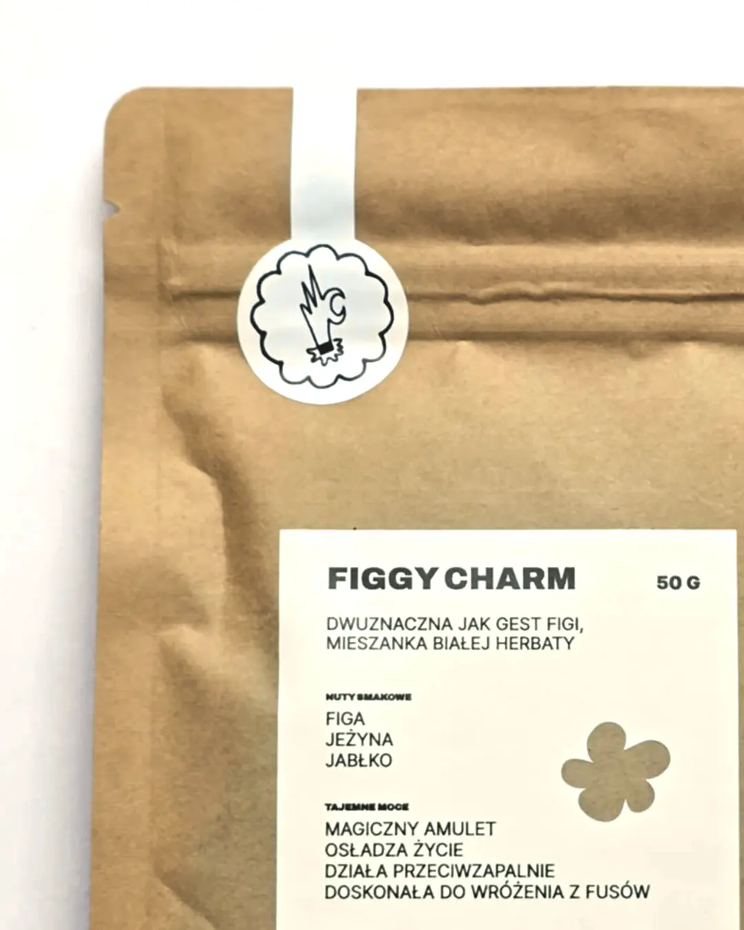 Herbata sypana Figgy Charm biała herbata figa jeżyna imbir jabłko - aromatyczna mieszanka