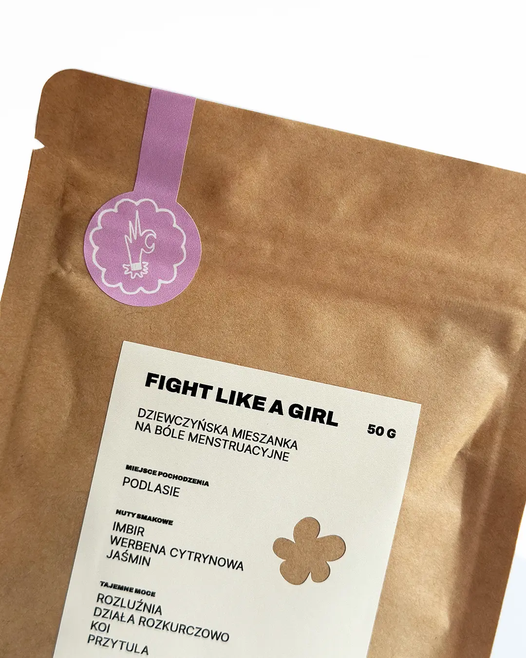Napar ziołowy Fight Like a Girl na bóle menstruacyjne - imbir krwawnik złocień maruna