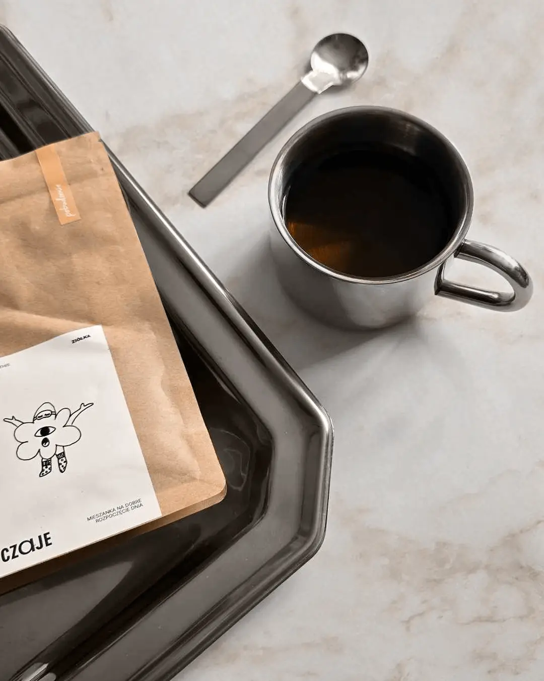 Napar ziołowy Woke Up Like This sypany pobudzający - yerba mate żeń-szeń mięta